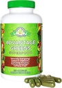 Výhoda zelená Superfood - Energy Promoter - Wheat Grass, Ječmen Tráva, Spirulina, Špenát, Chlorella, Beets, Kale dodatek (150 Cap)