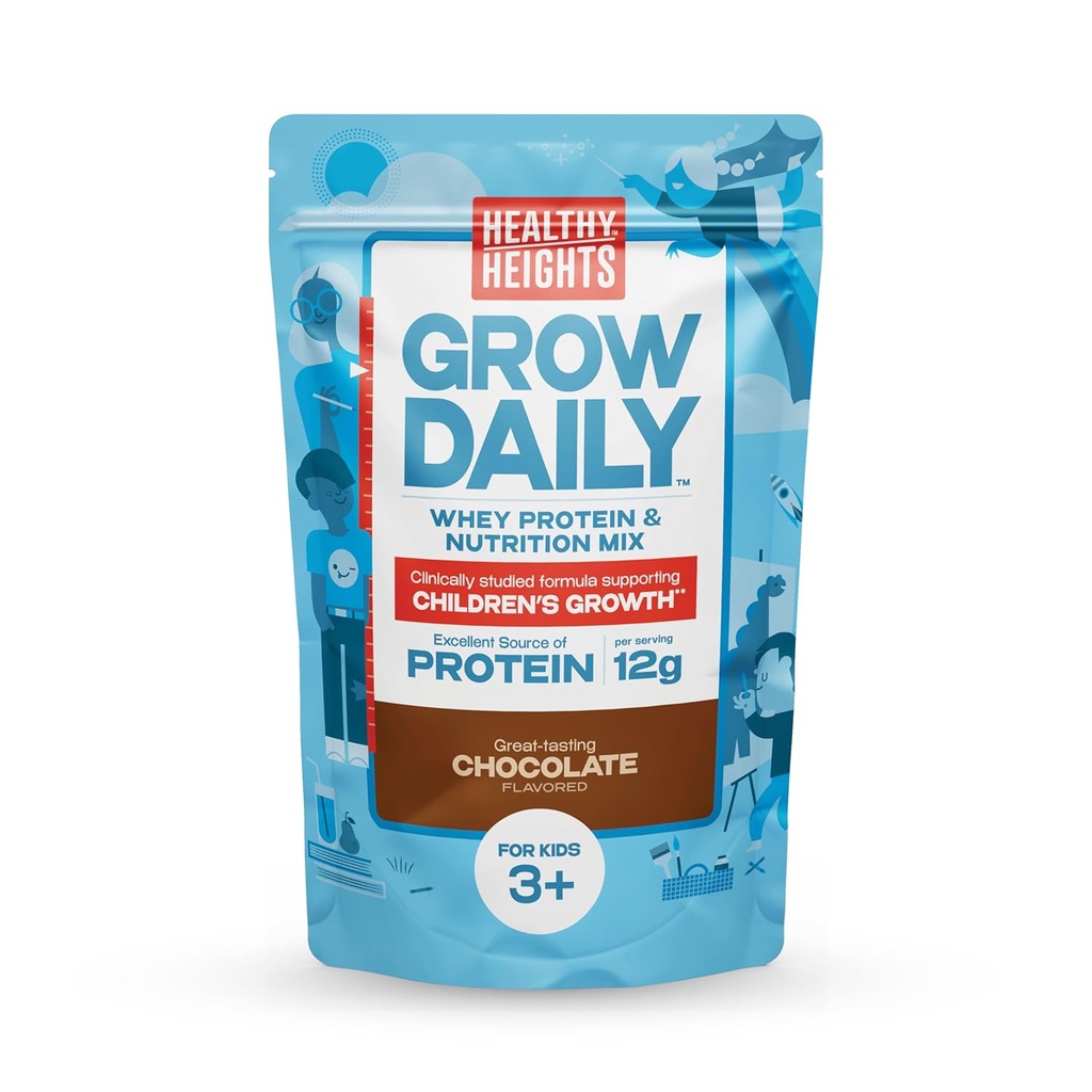 Zdravé výšky rostou denně děti protein nápoj mix (čokoláda) - High Protein Shake pro děti 3 +