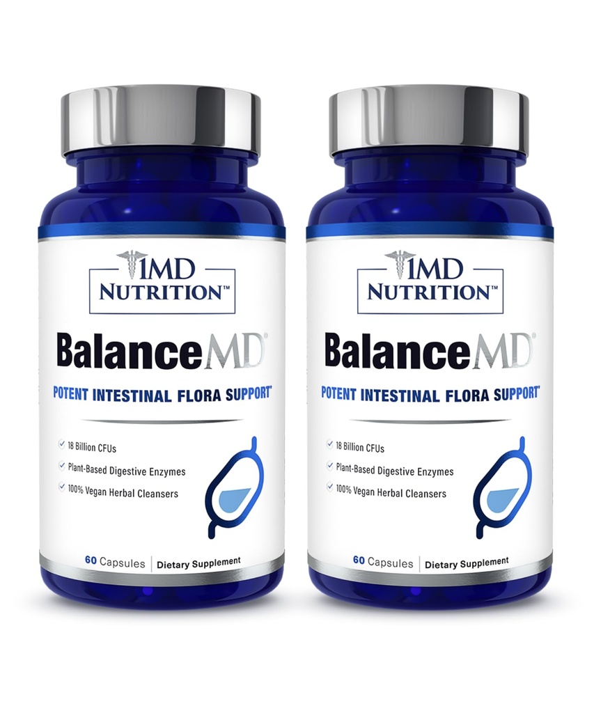 1MD Nutriční balanceMD Vaginální probiotika CLAS124; Oregano & Kapsle Acid s Lactobacillus & Digestive Enzymes CLAS124; Promotes Integinal Flora Balance CLAS124; 120 Kapsle
