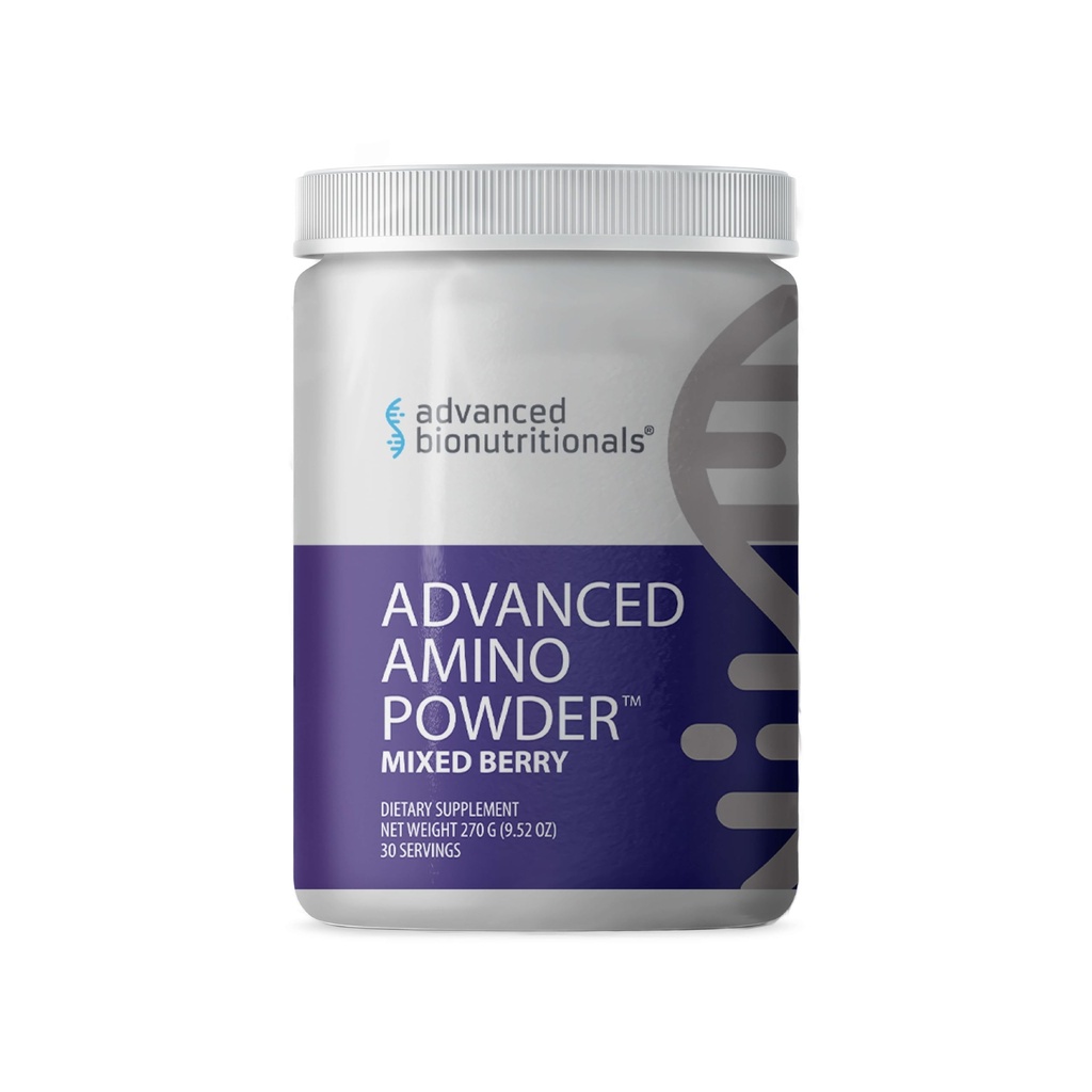 Advanced Bionutritionals - Advanced Amino Powder, Amino Acid dodatek, Build Muscle, Post Workout Recovery, Energy, Non- GMO, Gluten Free, Dairy Free, Vegan (30 Služeb)