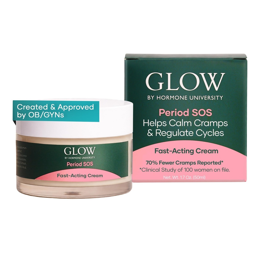 Period SOS Topical Wild Yam Cream Glow by Hormone University
