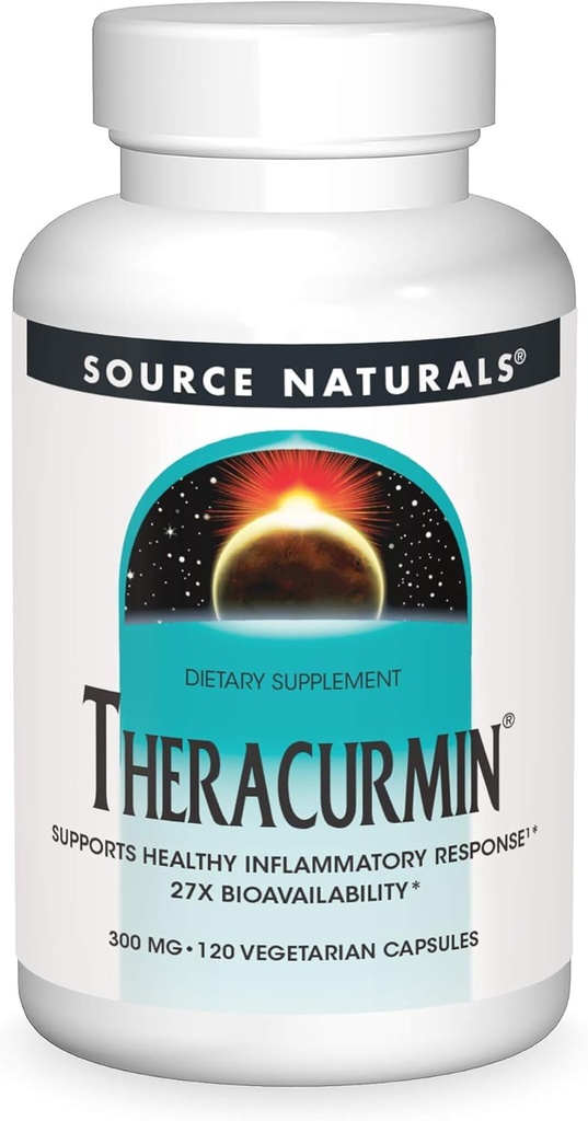 Zdroj Naturals Theracurmin, podporuje zdravou zánětlivou odpověď *, 300 mg - 120 Vegetariánských tobolek