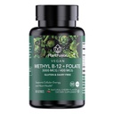 PlantFusion Methylovaný vitamin B komplex - Vegan B12 3000mcg, Vegan Methylfolát (5-MTHF) 400mcg, B6 & TMG - Cherry- Ochucené Lozengy - 60 Počet