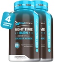 Herbtonics Night Time Burn & Sleep Complex podporuje noční metabolismus, Stress Relief & Deep Sleep. Obsahuje melatonin, Valerian a zelený čaj - Vegan Bedtime Weight Management (120 Kapsle)