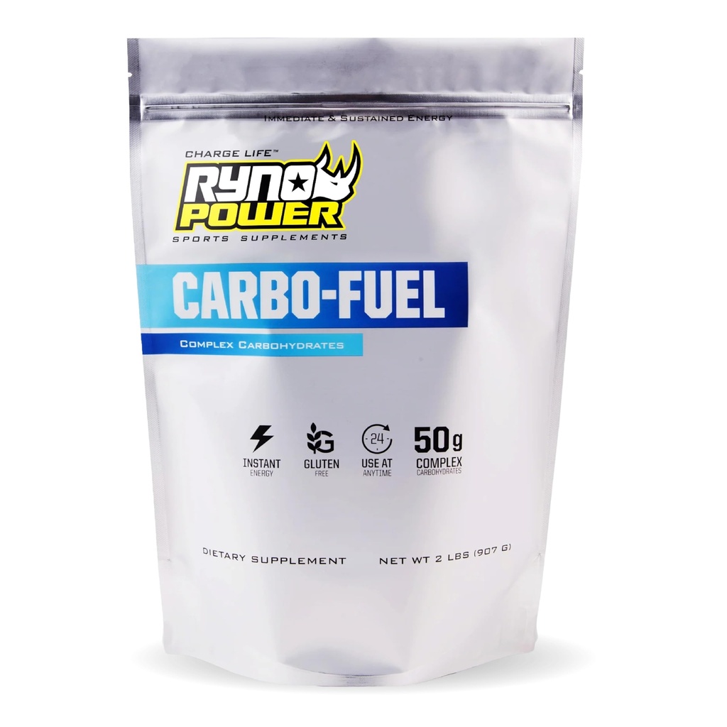 Ryno Power Carbo-Fuel Stimulant- Free Drink Mix 2lb (20 Servings) - All- Natural Natural Pure Carbohydrát prášek pro atletický výkon - Vegan a gluten zdarma