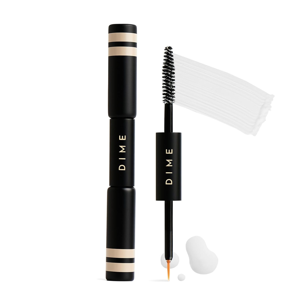 DIME Beauty Boost Duo, Travel- Sized Eylash Boost Sérum a Oční obočí Enhancing Gel Combo, Lash a Oční obočí Růstové sérum, 3 ml každého