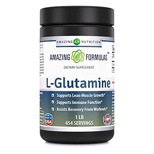 Amazing Differas L-glutamin Powder Amino Acid Supplementary 124; 1 Gram per Serving Creditation 124; 454 Servings (Unflauzed Creditation 124; 1 LB)