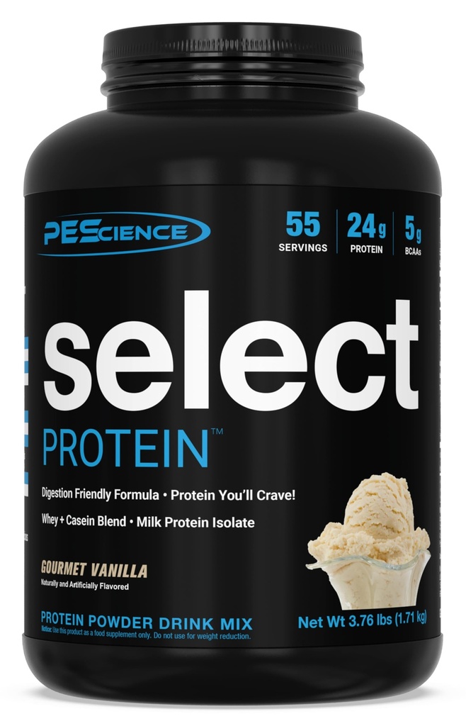 Pescience Select Protein Powder, Syrovátka a kasein Blend, Clean Protein Powder for Women and men, Low Calorie, Low Carb, Keto Friendly, Gluten Free - Gourmet Vanilla - 55 Služeb
