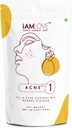 I AM LOVE Acne Negativní doplněk Powder - 180g Pro muže a ženy 124; Snížit nadměrný olej, Mírné na středně Akne Pimples & Open póry 124; Plant- Based Kožní dodatek s B Komplexní vitamíny, Zinek, Chrom