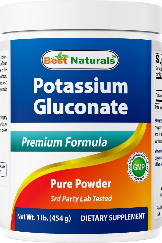 Nejlepší Naturals Draslík Gluconate 1lb prášek (1 LB (balení po 1))