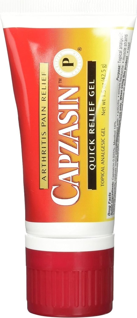 Capzasin Artritis Pain Relief, Quick Relief Gel, No Mess Sponge Applicator 1.5 oz (42, 5 g)
