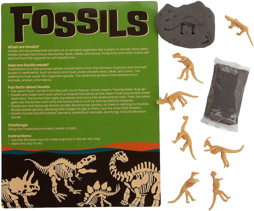 Fun Express Vytvořte si vlastní fosilní Craft Kit - dělá 12