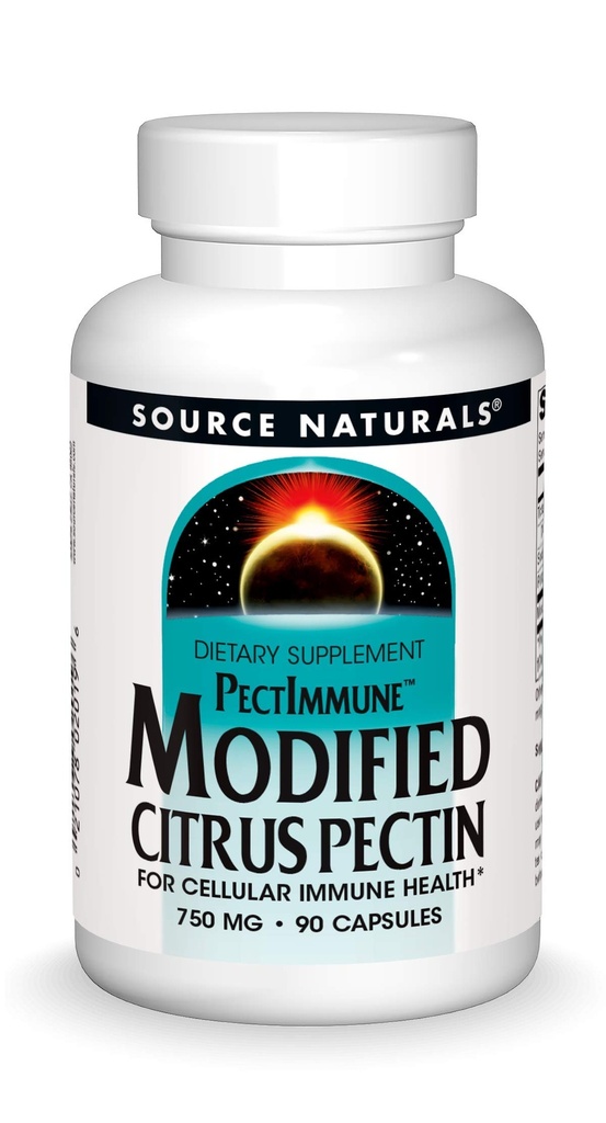 Zdroj Naturals PectImunní, Modifikované Citrus Pectin, Pro buněčné imunitní zdraví *, 750 mg - 90 Kapsle