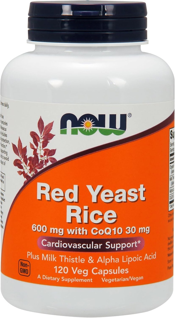 Foods, Red Yeast with Co Q10 Ala, 120 Veggie Kapsle
