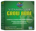 Zahrada života doplněk vápníku - Vitamin kód růst kosti vyrobené s celou potravin, Stroncium, hořčík, K2 MK7, Vitamin D3 & C Plus Probiotika pro Gut zdraví, 30 denní dodávky