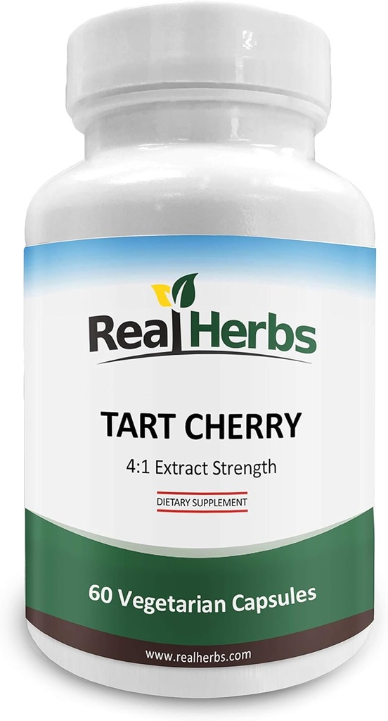Real Herbs Tart Cherry 4: 1 Extract 1000mg - 60 Vegetariánských kapslí
