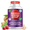 Dr. Barton 's Nausea Stop - Přírodní zázvor, Non- Drowsy Nausea Relief pilulky pro dospělé a děti, Anti Nausea, Upset Žaludek, Ranní nevolnost & Těhotenství Nevolnost - Cestování Essentials - 80 Kapsle (1 balení)