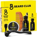 Beard Club Beard Growth Kit - Derma Roller, Beard Growth Oil, Sandalwood Balm, Comb - Dárková sada