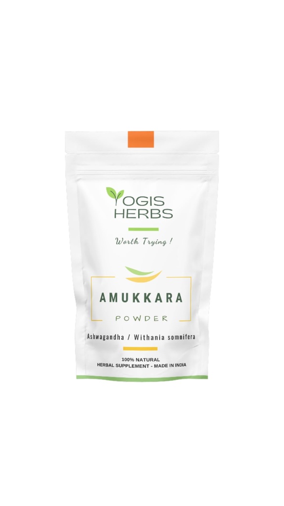 YOGIS HERBS Amukkara Powder (Witania Somnifera) - Aswagandha Root Powder 1Lb Fresh & Pure