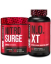 Jacked Factory Nitrofresh Shred Thermogenic Pre- Workout ve Fruit Punch & N.O. XT Nitric Oxide Booster pro muže a ženy