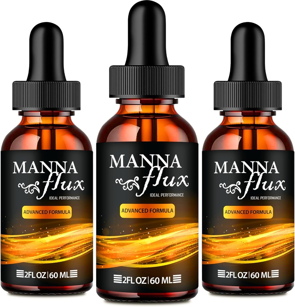 Manna tok Kapky, Mannaflux Support Dodatek Liquid Kapky - Maximální síla, Manna Flux Zdraví & Wellness Kapky, Mannaflux Všechny přírodní vzorec, Manna Flux Kapky Recenze (3 Pack)