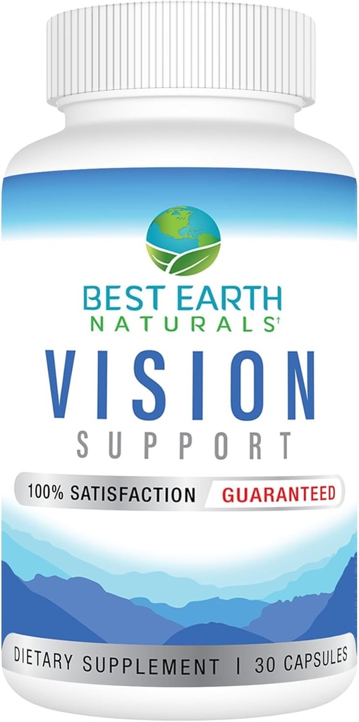 Vision Support Formule dodatek s oční vitamíny, Lutein, Vitamin A, Quercetin a více - 30 Počet
