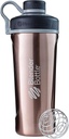 BlenderBottle Radian Shaker Cup Izolované nerezové láhve s drátěnou whisky, 26-Ounce, Měď