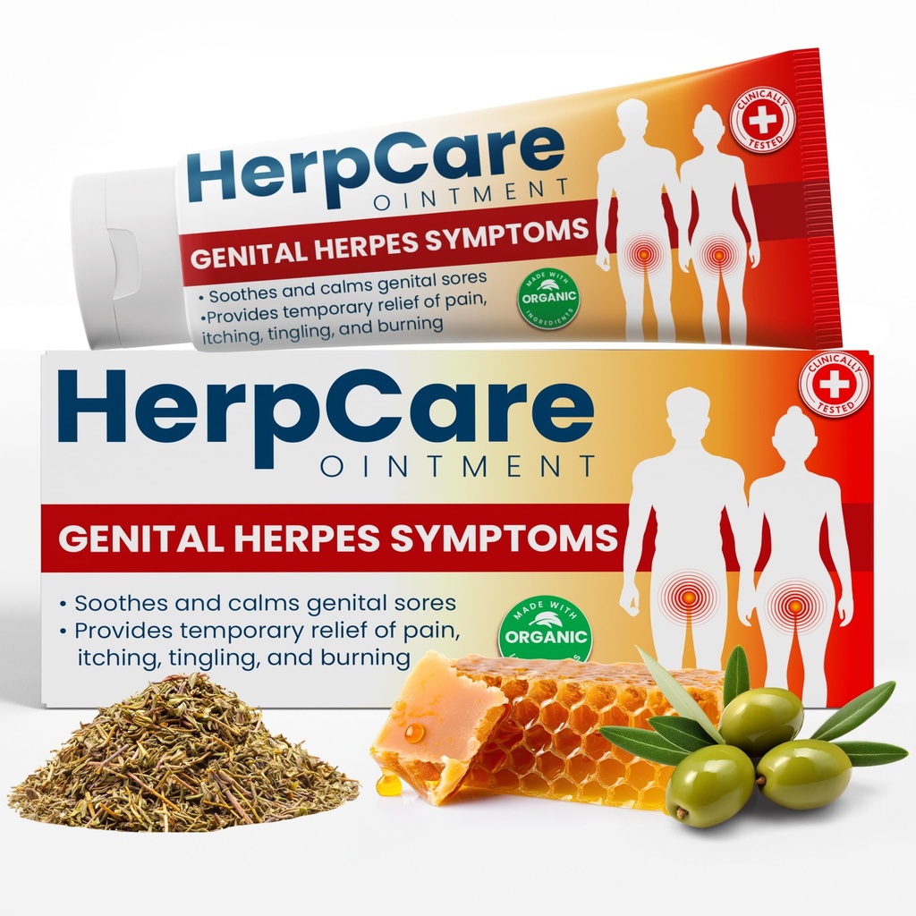 Herpes Genital Léčba 124; Herpcare Rychlé hraní Ointment 124; Lze použít na studených Sore 124; Homeopatická medicína 124; Svědění, Tingling & Burning 124; Relief from The Symptoms of Genital Sore