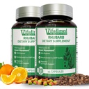 Rhubarb- Bylinné Zácpa Podpora, Gut Motility Dodatek, Gentle Non- Laxative, Přírodní Stool změkčovadla, Bloating & Gas Relief, Denní Bowel Hnutí, Bylinné Poop pilulky, 90 Kapsle