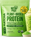 Veganský proteinový prášek - 20g Organic Plant- Based Protein - Nízký karb, gluten- Free, Soy- Free, Dairy- Free - No Sugar, No Umělé sladkosti - Smoothie, Pečení a vaření Friendly - 1 Pack