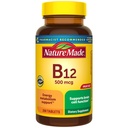 Příroda vyrobený vitamín B12 500 mcg, dodatek stravy pro podporu metabolismu energie, 200 tablet, 200 denní dodávka