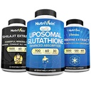 Živina Premium Shilajit Kapsle, Liposomal Glutathione dodatek, & Berberine dodatek Bundle: Berberine, Glutathione, & Shilajit Kapsle pro muže a ženy - Metabolismus, Vitalita, & Balance