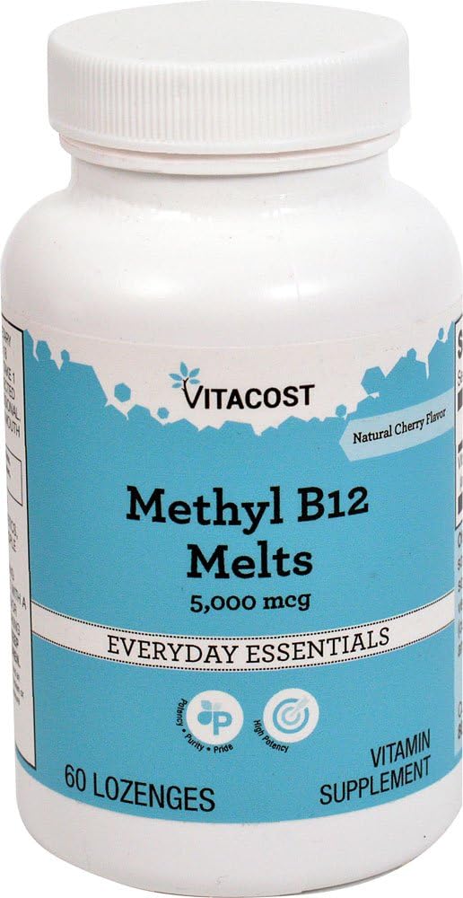 Vitacost methyl B-12 sublingvální - 5000 mcg - 60 Lozengů