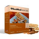 BestMed - High Protein Nutrition Bar - Low- Carb, 15g Protein, Nízký cukr, Nízké kalorie, Jídelní Náhradní Bar (Skořice, 1 Box - 7 Počet)