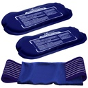 Opětovné použití Hot and Cold Ice Packs for Injuries (3-Pile Set), Joint Pain, Muscle Soelth and Body Inflections - Reuse Gel Wraps - Nastavitelné a flexibilní pro kolena, záda, ramena, paže a nohy