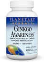 Planetární Herbals Ginkgo Vědomí Tablety, 120 Počet