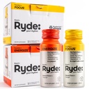 RYDE střílí 124; Energize + Focus CLAS124; Esenciální B vitaminy a kofein CLAS124; Nulové kalorie, Nulový cukr CLAS124; Balení po 16