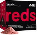 Superfoods Reds Powder Packs - pro Imunitní podporu a Memory I Červené Superfoods Powder Antioxidanty Polyfenoly Směs s organickým Acai Berry, Goji Berry, Granátová jablka - 14 Sachety