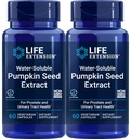 Life Extension Water- Soluble Pumpkin Seed Extract, 60 Vegetariánských kapslí (Balení po 2)