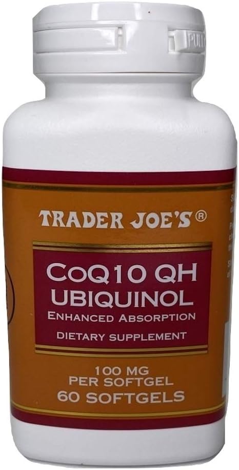 Obchodník Joe 's CoQ10 QH UBIQUINOL Zvýšená absorpce 100mg 60 Softgels