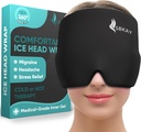 Pohodlné Migréna Bolest hlavy Relief Cap - Migréna Ledová hlava Wrap s 360 ° Form Fitting Design - Gel Ice Cap - Přírodní horká nebo studená terapie pro bolest hlavy, Napětí, Puffy Eyes, Stress -Jedna velikost sedí všechny