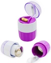 KIRIYUUK Pill Crusher a Grinder, rozdrtí několik tablet na jemný prášek, nerezová ocel, ideální pro cestování, Ablet Pulverizer vhodné pro cestování, Great Feeding Tube použití a domácí zvířata, Denní použití