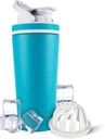 Ice Shaker Izolated Stainless Steel Shaker Bottle 124; 26oz, Caribbean CLAND124; Zima pro 30 + Hodiny CLAND124; Izolated Cup with Twist-on Agitator CLAND124; Odor-Free Bottle for Protein Shakes, Water, Smoothies, Cocktails