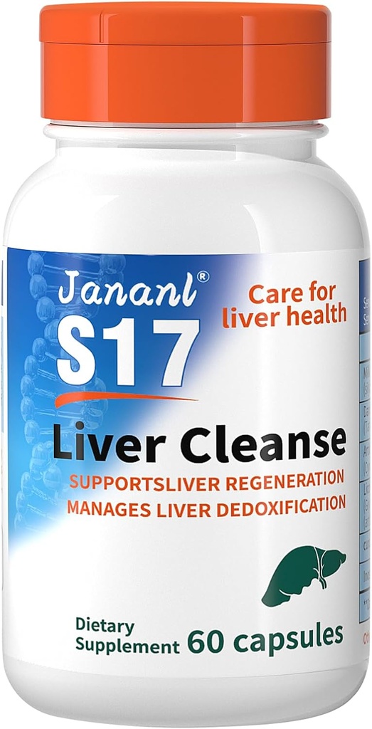 Jananl Játra čisticí detox & opravy Mléko Thistle-Játra ochrana tekutina je bohatá na silymarin a FDP buněk energie kapalné, s 15 lahví totaling 7,5 FI oz - Clearing