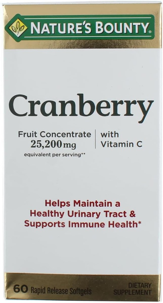 Příroda Bounty Cranberry Dietní dodatek 60 měkké gely