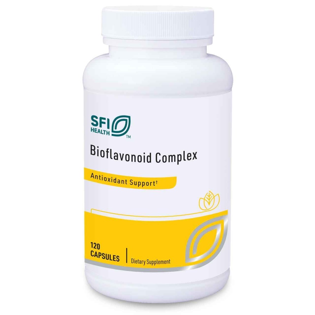 Klaire Labs SFI Health Bioflavonoid Complex - Imunitní, kardiovaskulární a antioxidační podpůrný dodatek s Citrus Bioflavonoidy, Quercetin & Rutin (120 Kapsle)