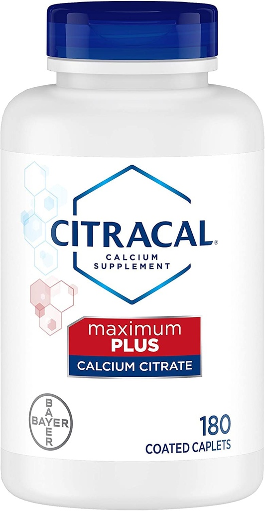 Citrakální vápník Citrát s vitaminem D potahované kapsle 180 kapslí (balení po 2)