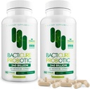 Bacticure Probiotic 120 Kapsle 124; Probiotika dodatek w / High CFU Formule pro muže a ženy 124; Prebiotika a trávicí enzymy pro stravení & Gut zdraví, Vaginální zdraví, Colon Cleanse, imunitní podpora
