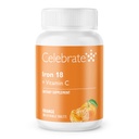 Oslavte Železo + C 18mg Žvýkací Tangerine, 30 Počet