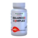 Hallusa Přírodní vitamin B komplex s Biotin, B12, B6, B5, B3, B2 - Energie, Metabolismus & Podpora vlasů 60 Tablety - Denní B-Komplex s kyselinou listovou, Inositol & Cholin